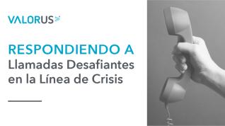 White background with blue letters telephone on the right side being held VALOR logo top left corner